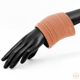 Velvet Bangles (4 Dozens Set) - Peach