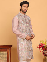 Embroidered Straight Kurtas For Men