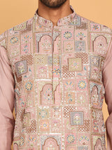 Embroidered Straight Kurtas For Men