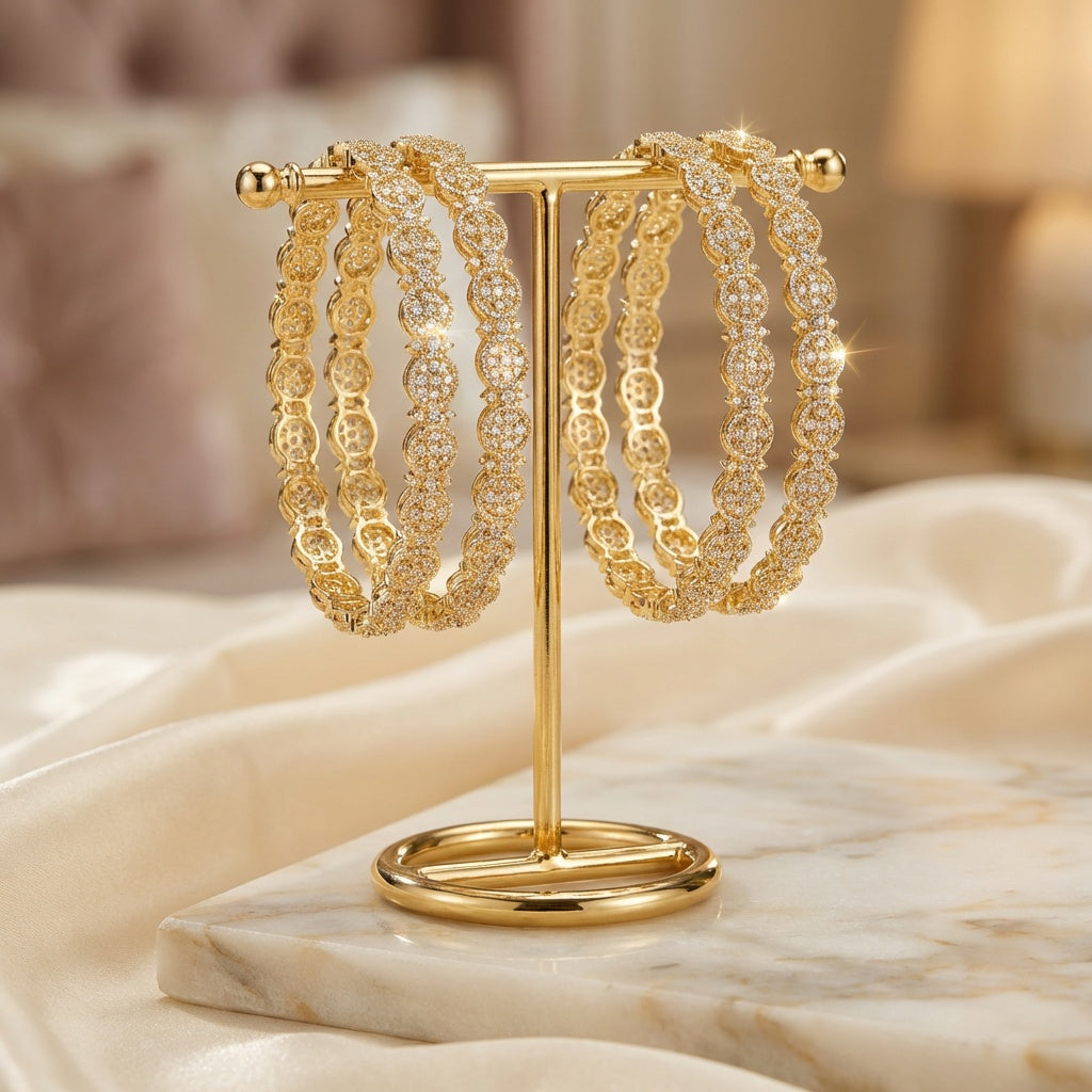 Golden Dimond bangles