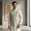 Mint Jacqurd Nehru Jacket