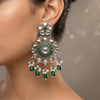 Green Kundan Earring