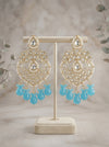 Sky Blue Kundan Earring