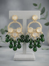 ChandBali Polaki Earrings - Green
