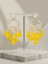 ChandBali Polaki Earrings - Yellow