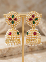 Pearl Kundan Earring