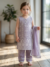 Chikankari Design Girl Suit