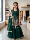 Girl Green Sharara Suit