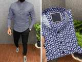 Blue Short kurta Men