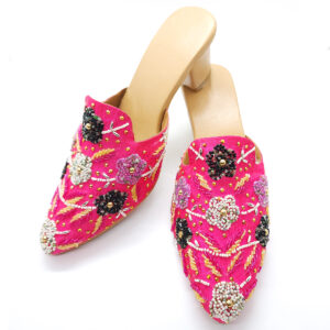 Pink Stone work jutti