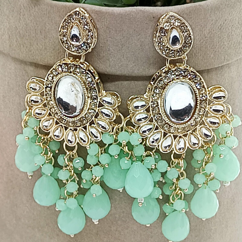 Green Stone Earring Women