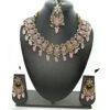 Pink Stone Necklace Set