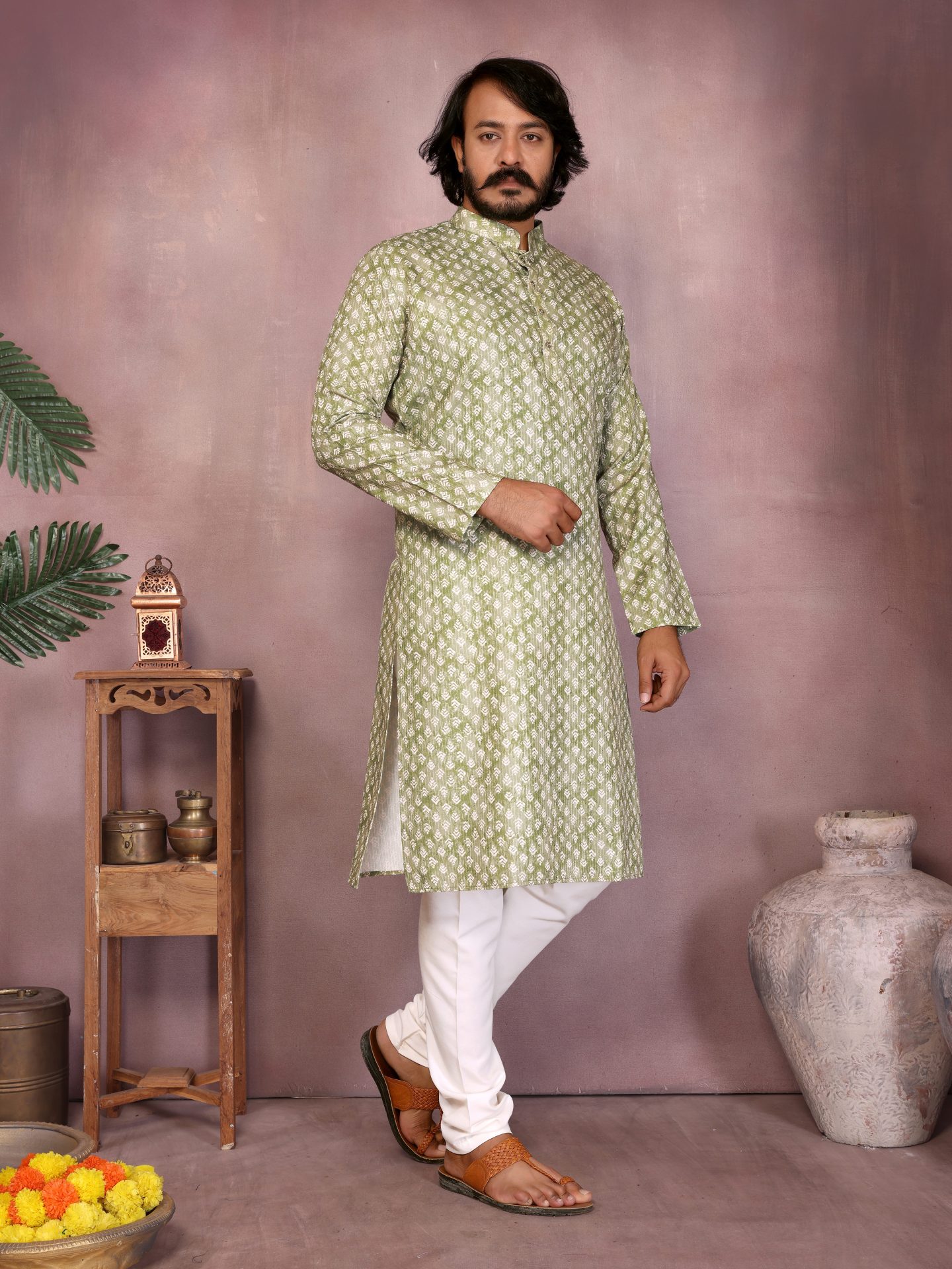 plain white cotton kurta pajama