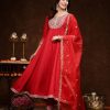 Embroidered Rayon Anarkali Set