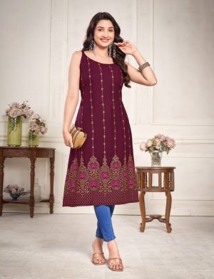 Printed Straight Cotton Kurti