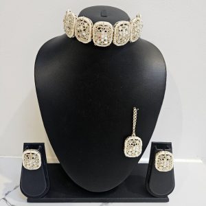 Pearl Choker Necklace Set