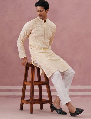 Rayon Embroidered Kurta Pyjama