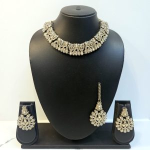 Golden Stone Necklace Set