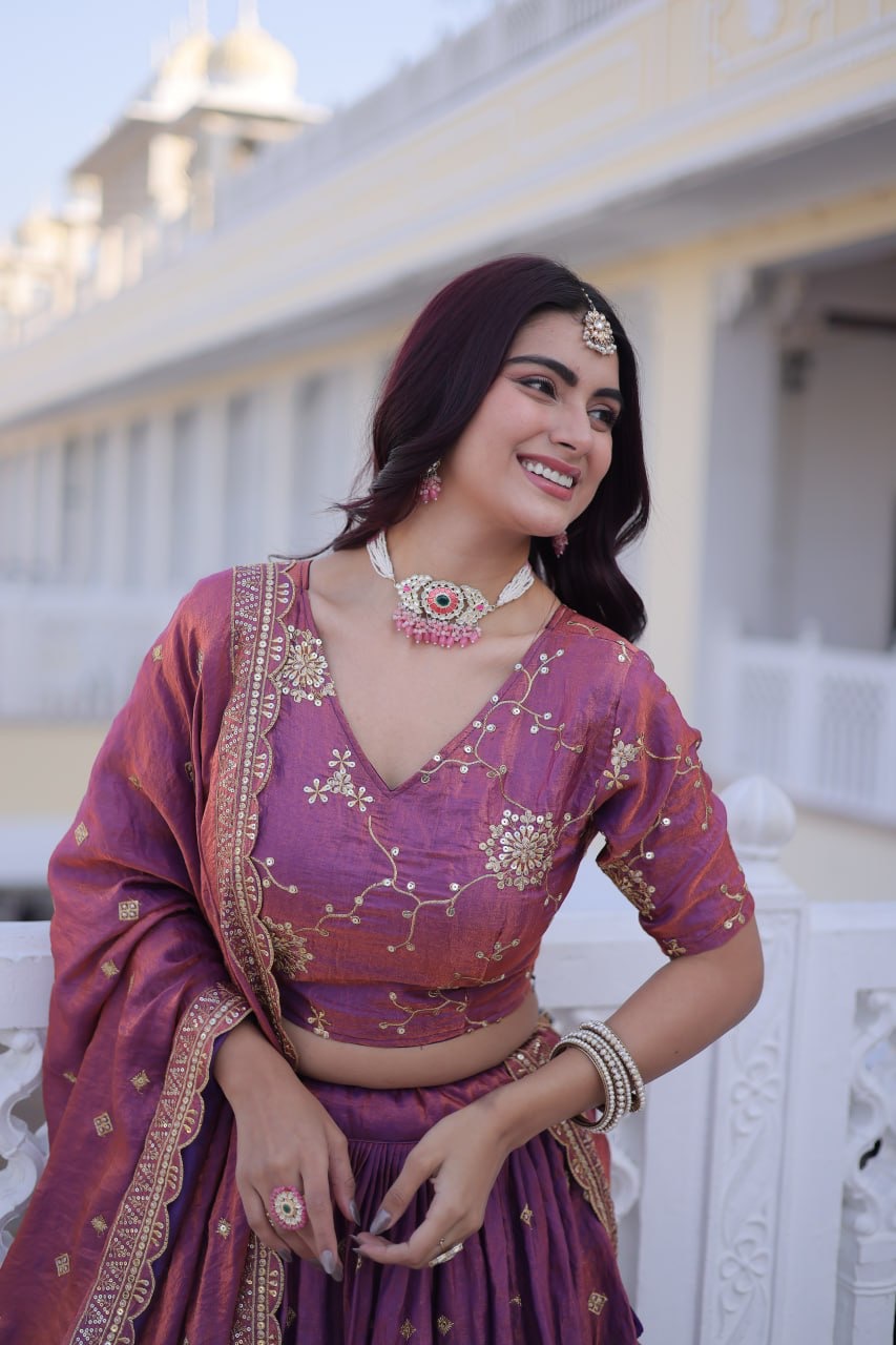 Women Party Wear Lehnga Choli - Image 11